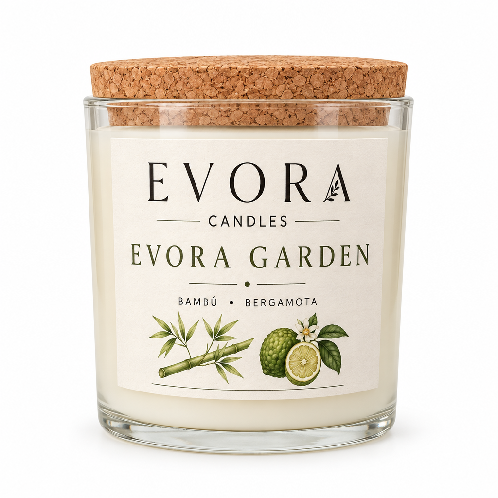 Vela Evora Garden em fundo branco